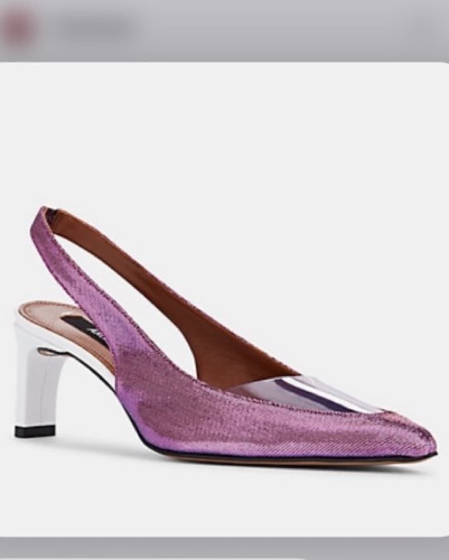 Area Sling Back Pink Heels - Image 1