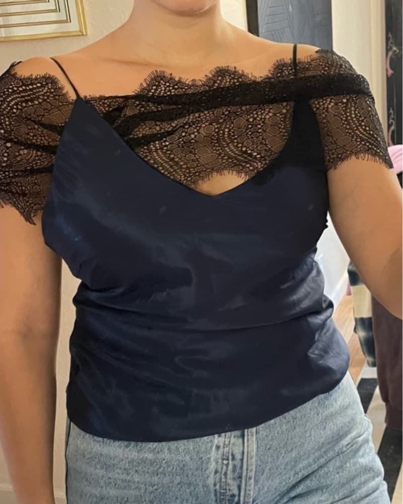 Christopher Esber Lace Off-Shoulder Top - Image 2