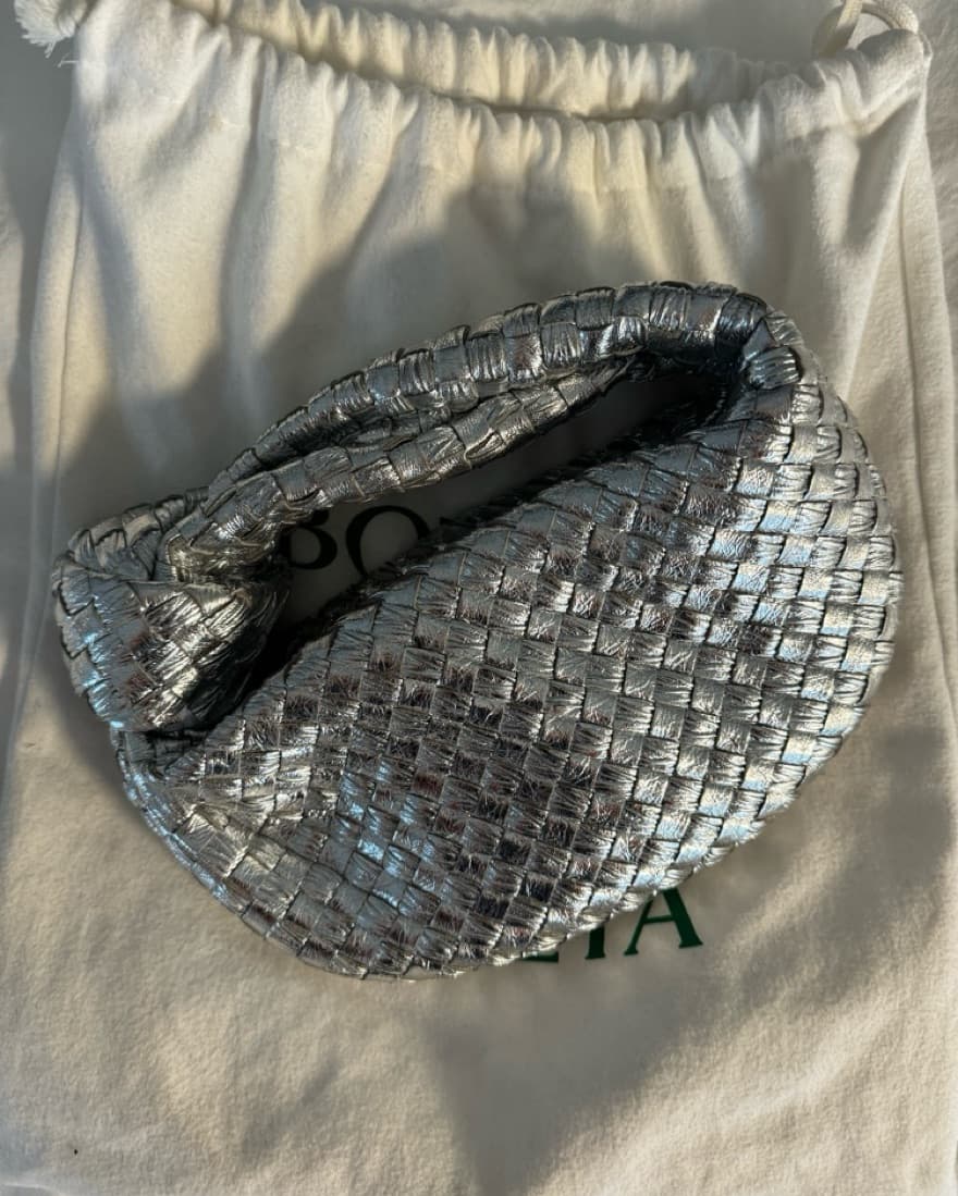 Bottega Veneta Silver Mini Jodie - Image 2