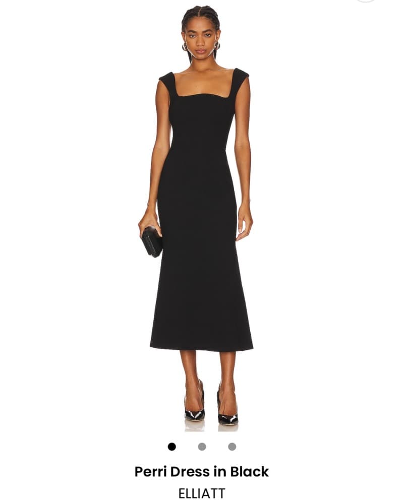 Black Revolve Midi Dress - Image 1