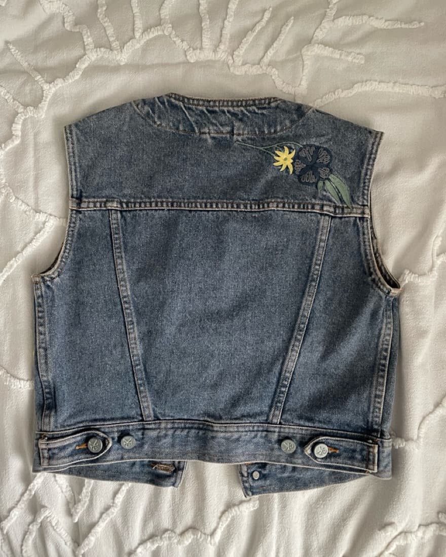 Vintage Calvin Klein Denim Vest  - Image 2