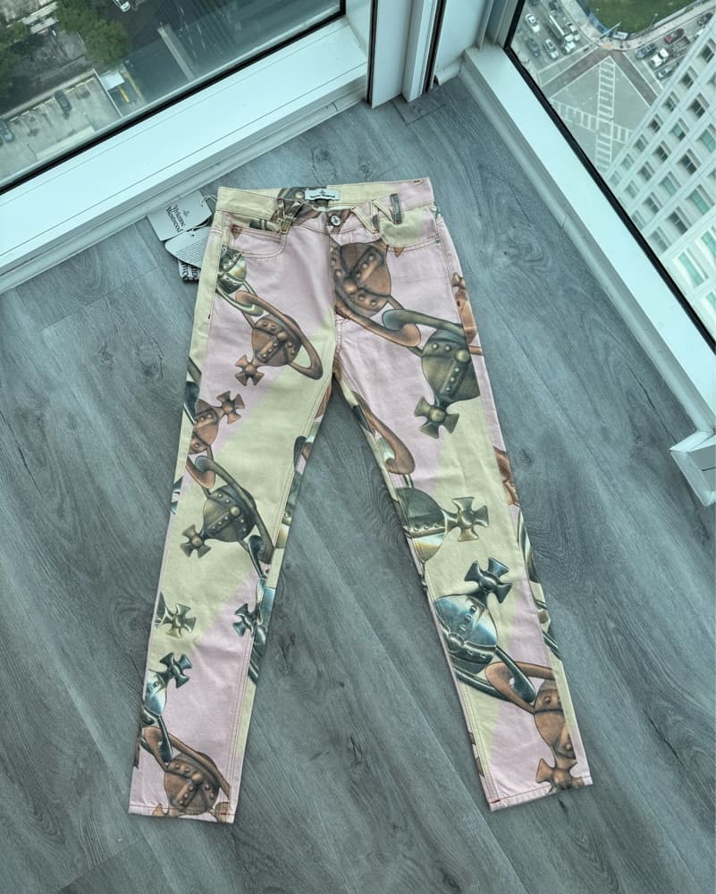Vivienne Westwood Logo Pink Jeans - Image 2