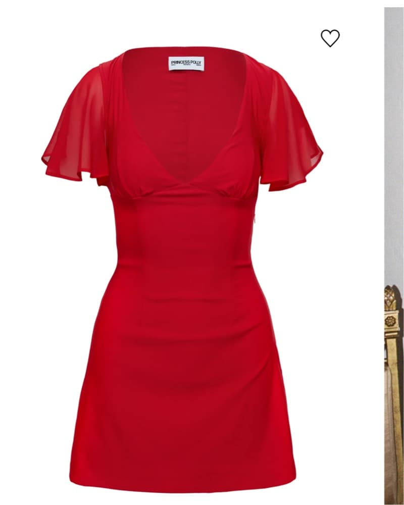 Red Mini Dress Princess Polly  - Image 2