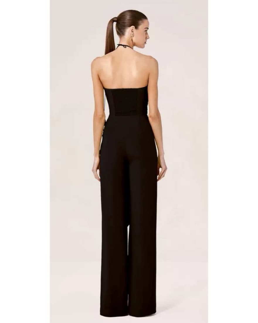 Alexis Katalia Black Jumpsuit 3D Rose - Image 3
