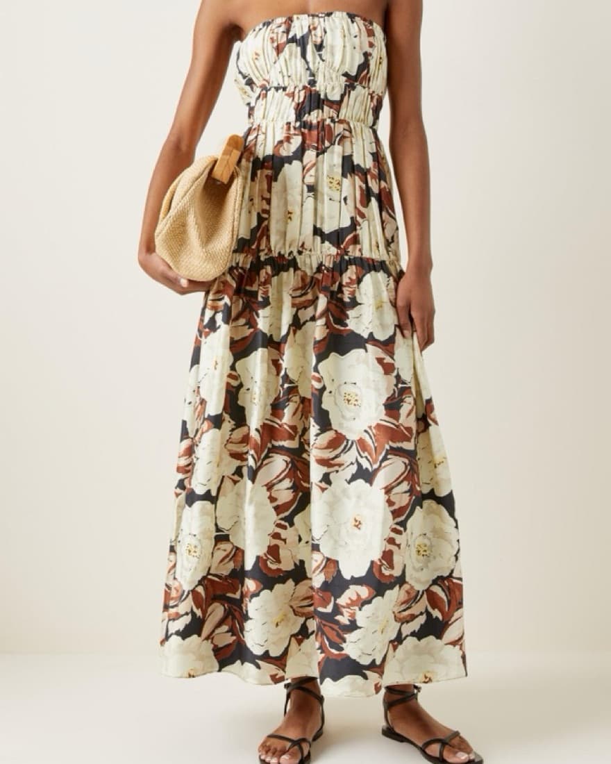 SIR. Vivienne Silk Floral Dress - Image 1