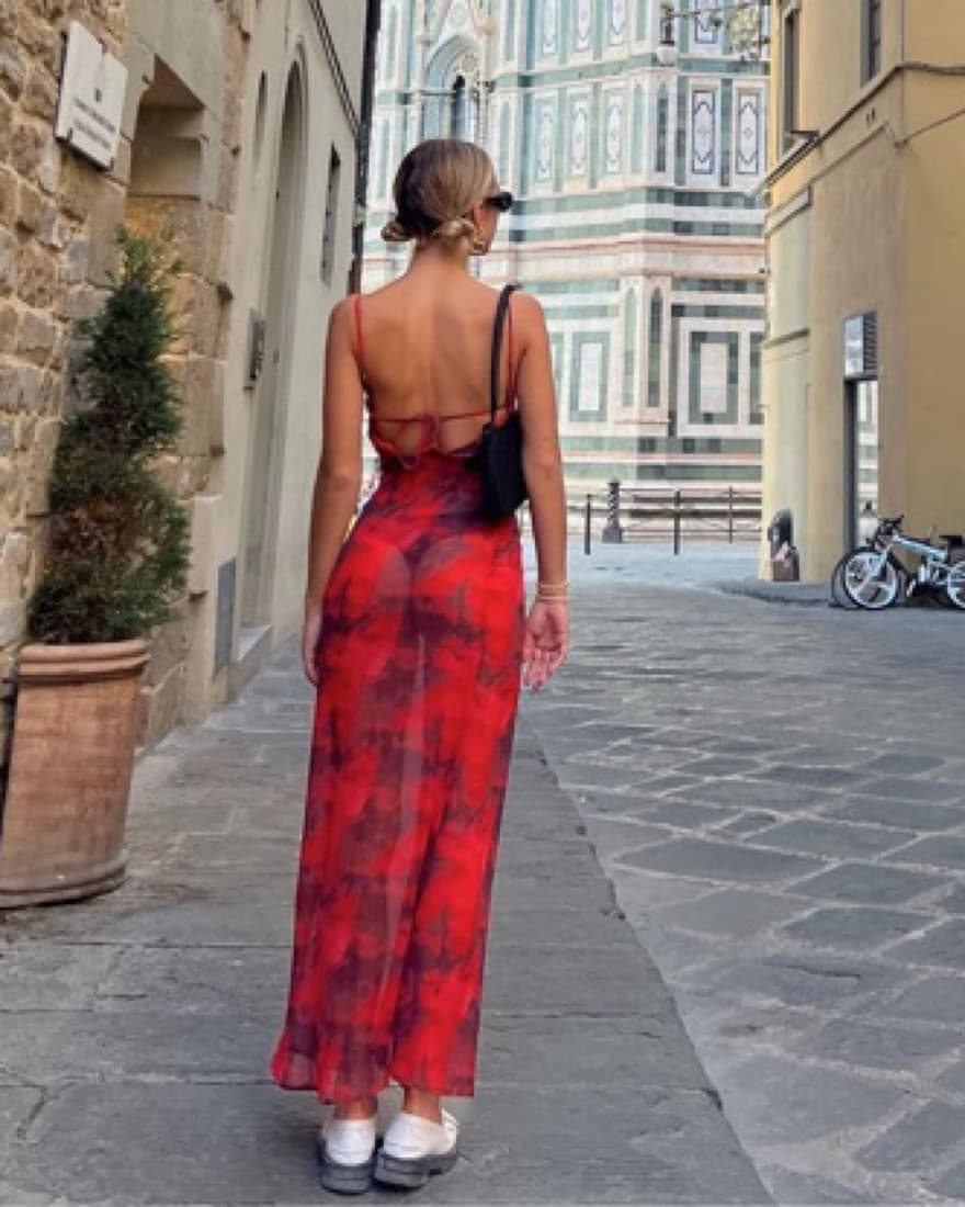 Princess Polly Red Maxi Dress  - Image 2