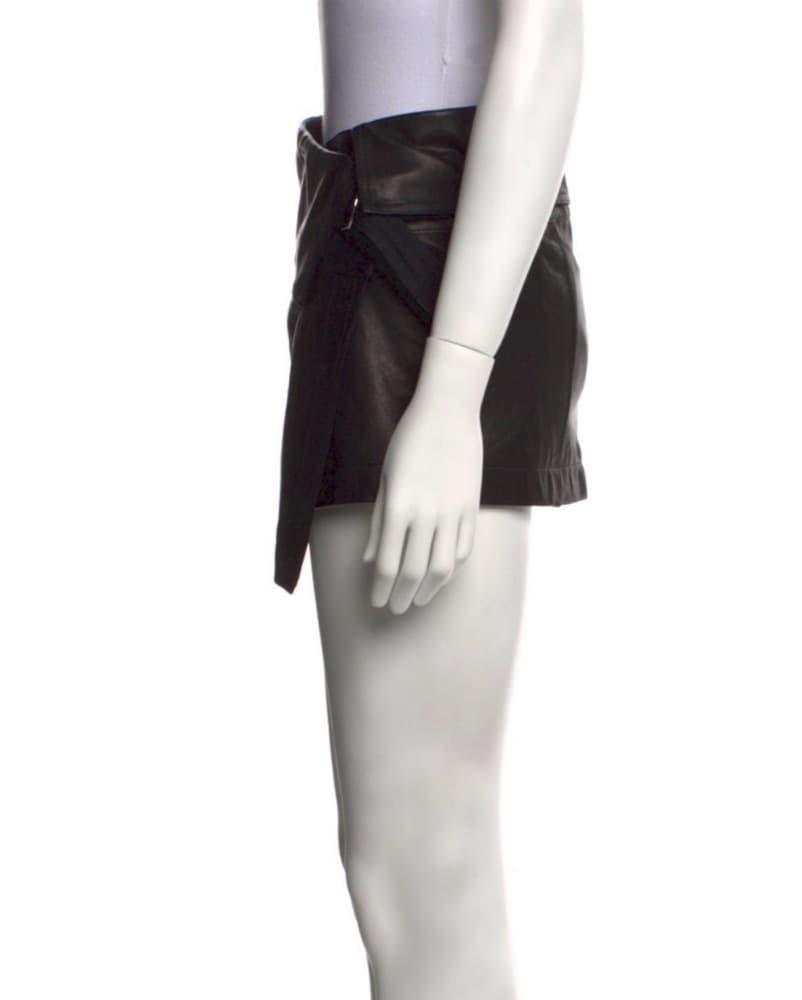 Isabel Marant Leather Mini Skirt - Image 2