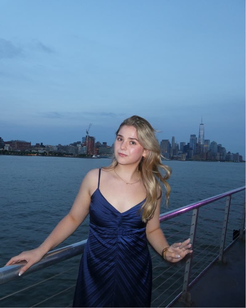 Blue Pleated Maxi Dress - Image 3