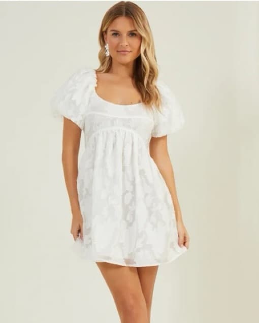 Altard State Josie Floral Burnout Dress - Image 1