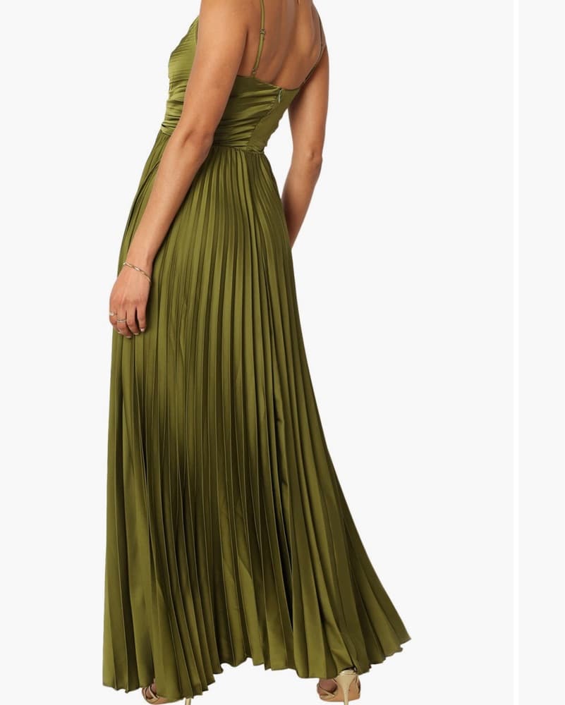 Olive Green Formal Maxi Dress - Image 2