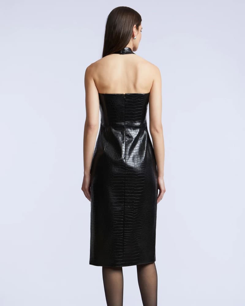 NWT BCBG Faux Leather Astrid Dress - Image 4
