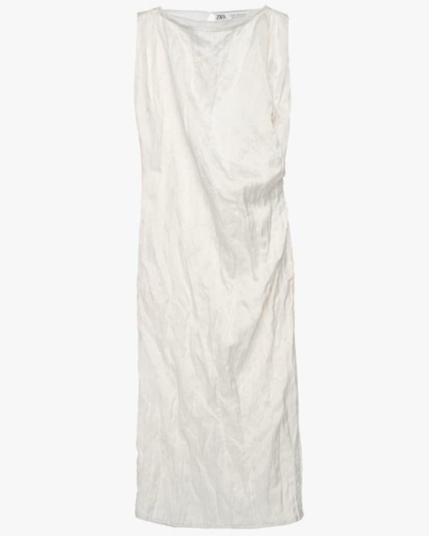 Zara Collection White Midi Dress  - Image 2
