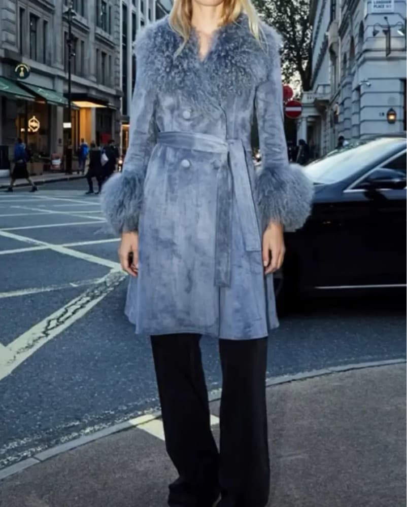 Charlotte Simone Grey / Blue Coat - Image 2