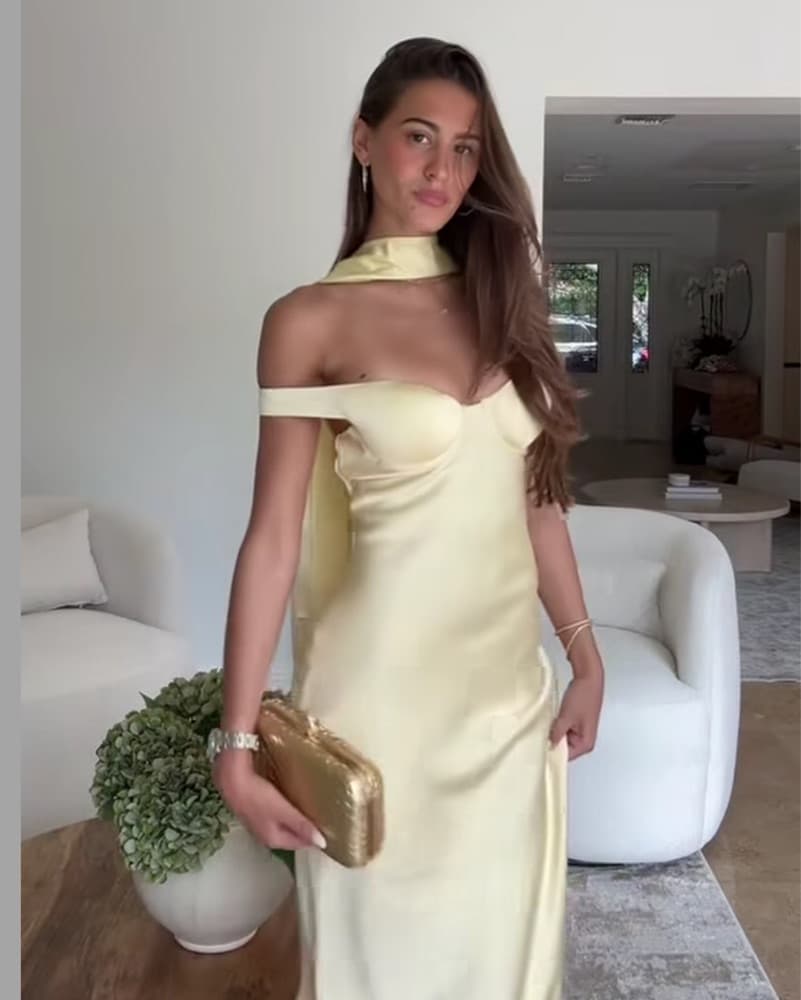 Stella Maxi Shoulder Dress - Image 6