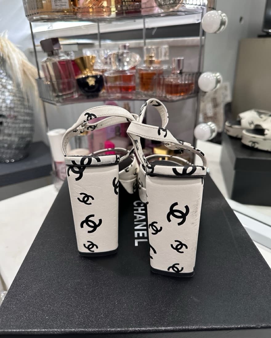 Chanel Crazy CC Platform Heels  - Image 5