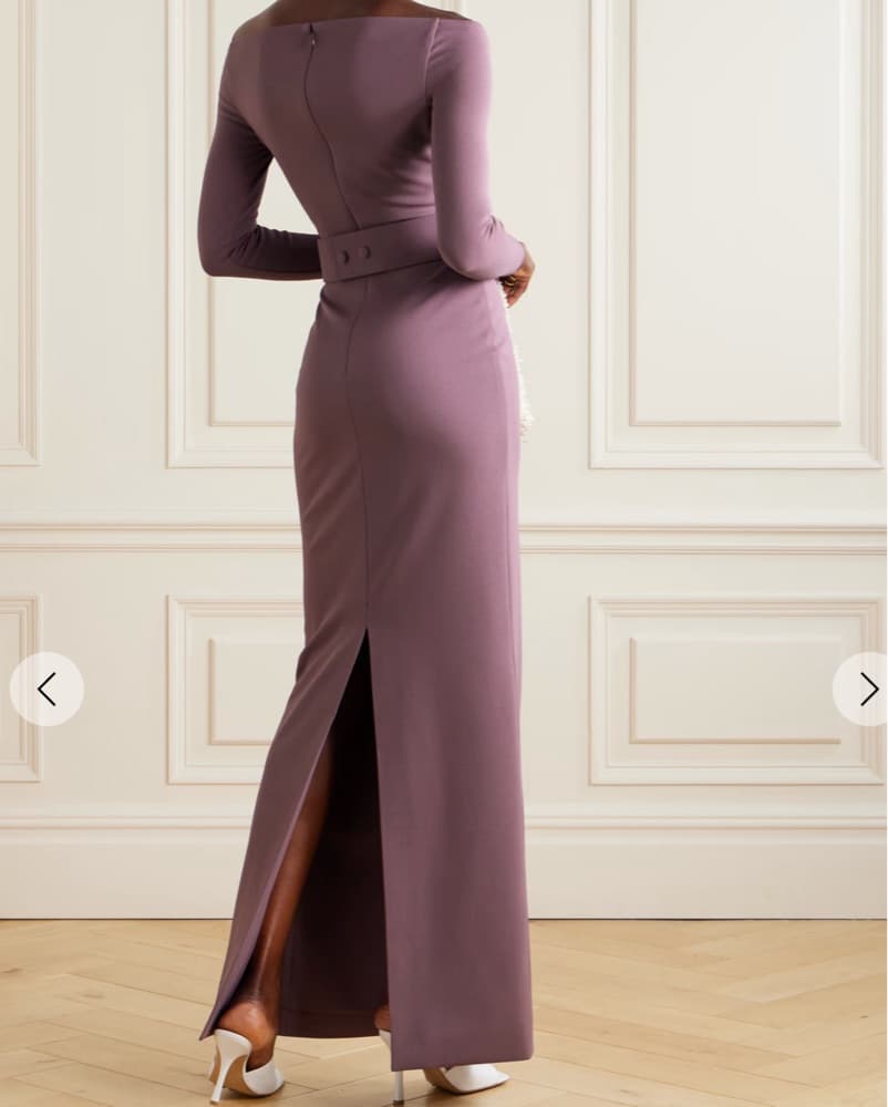 Solace London Off Shoulder Fitted Dress - Image 2