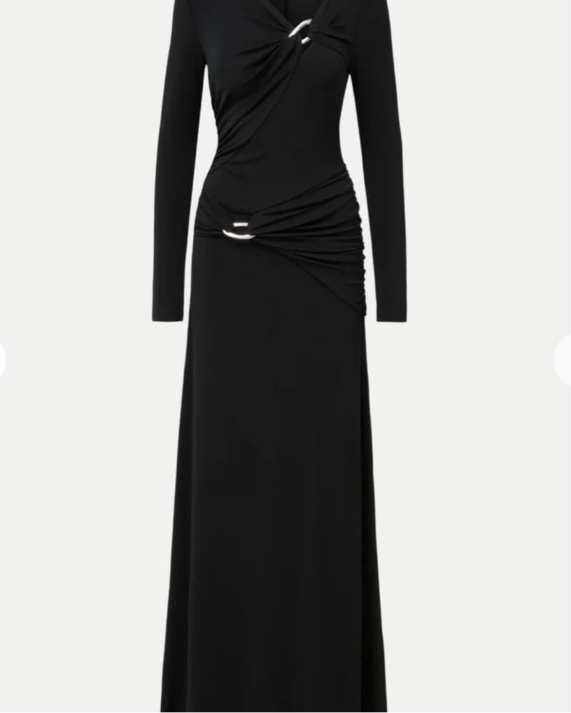 Veronica Beard Viela O-Ring Maxi Dress - Image 5