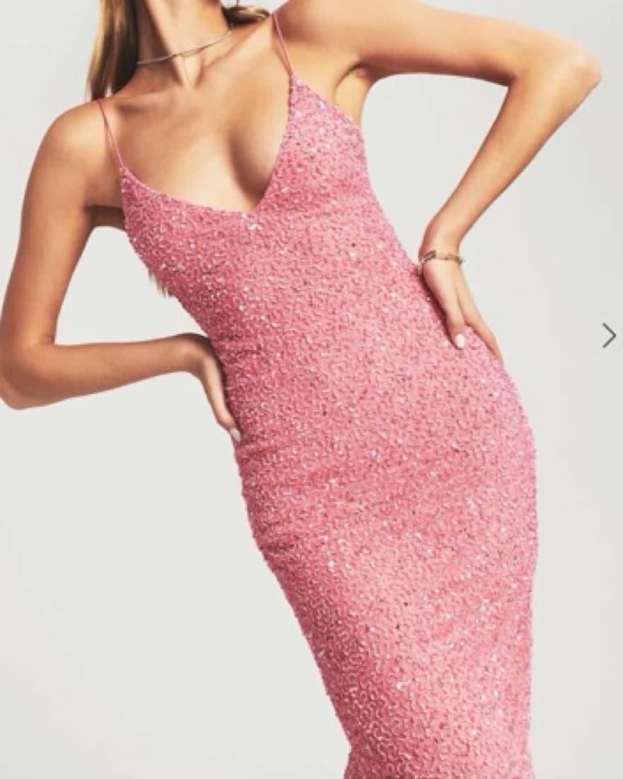 RETROFETE pink billie sequin dress  - Image 4
