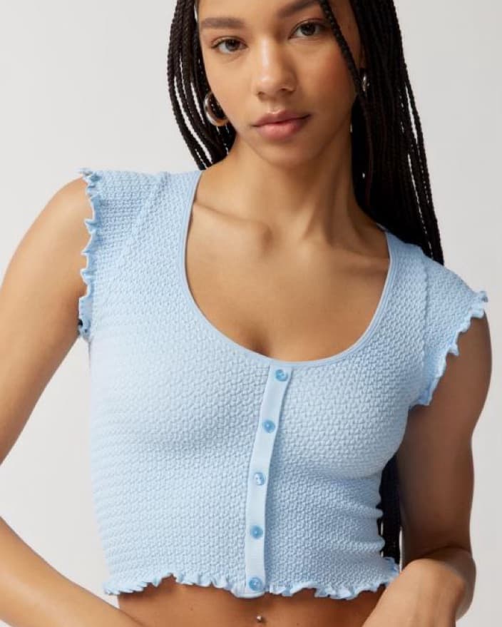 Out From Under Ida Seamless Top Blue - Image 1