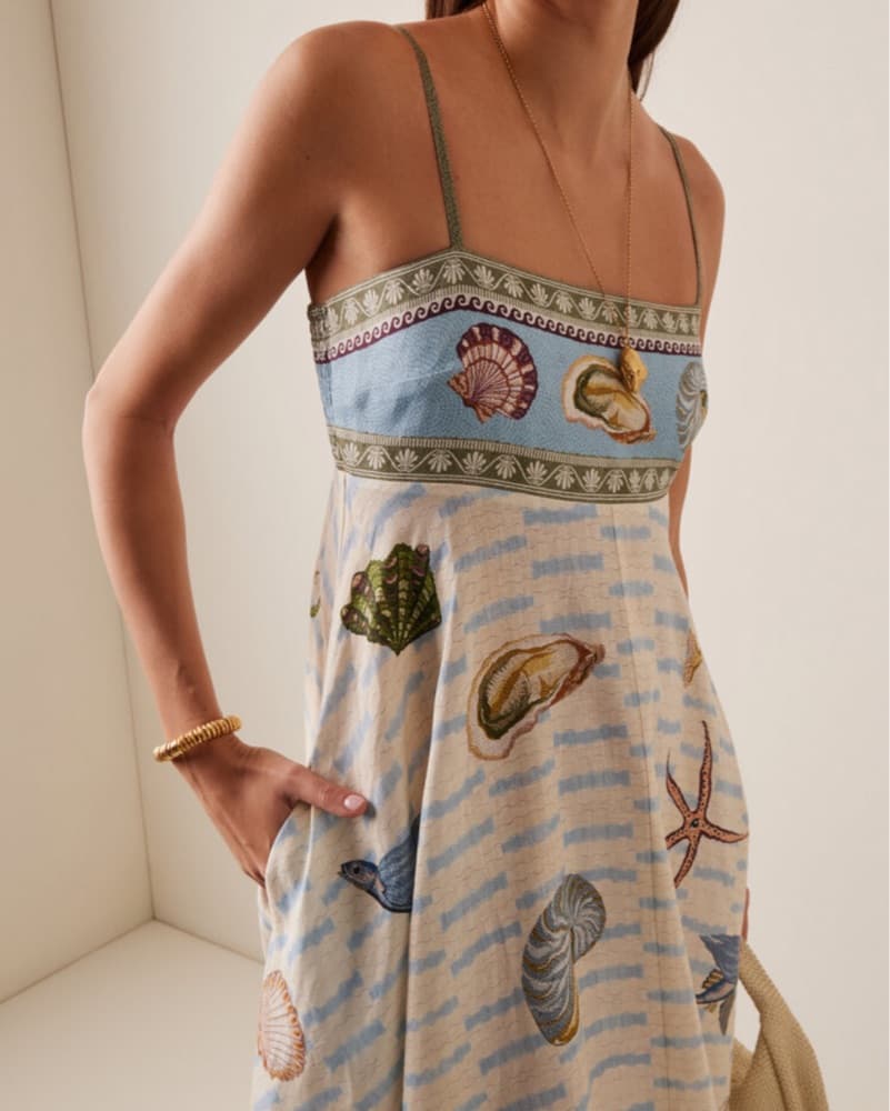 Alemais Bath House Linen Dress - Image 4