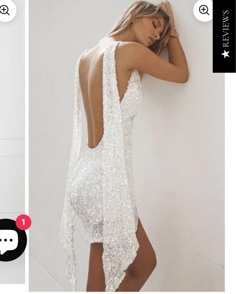 Sequined  Mini Dress - Image 1