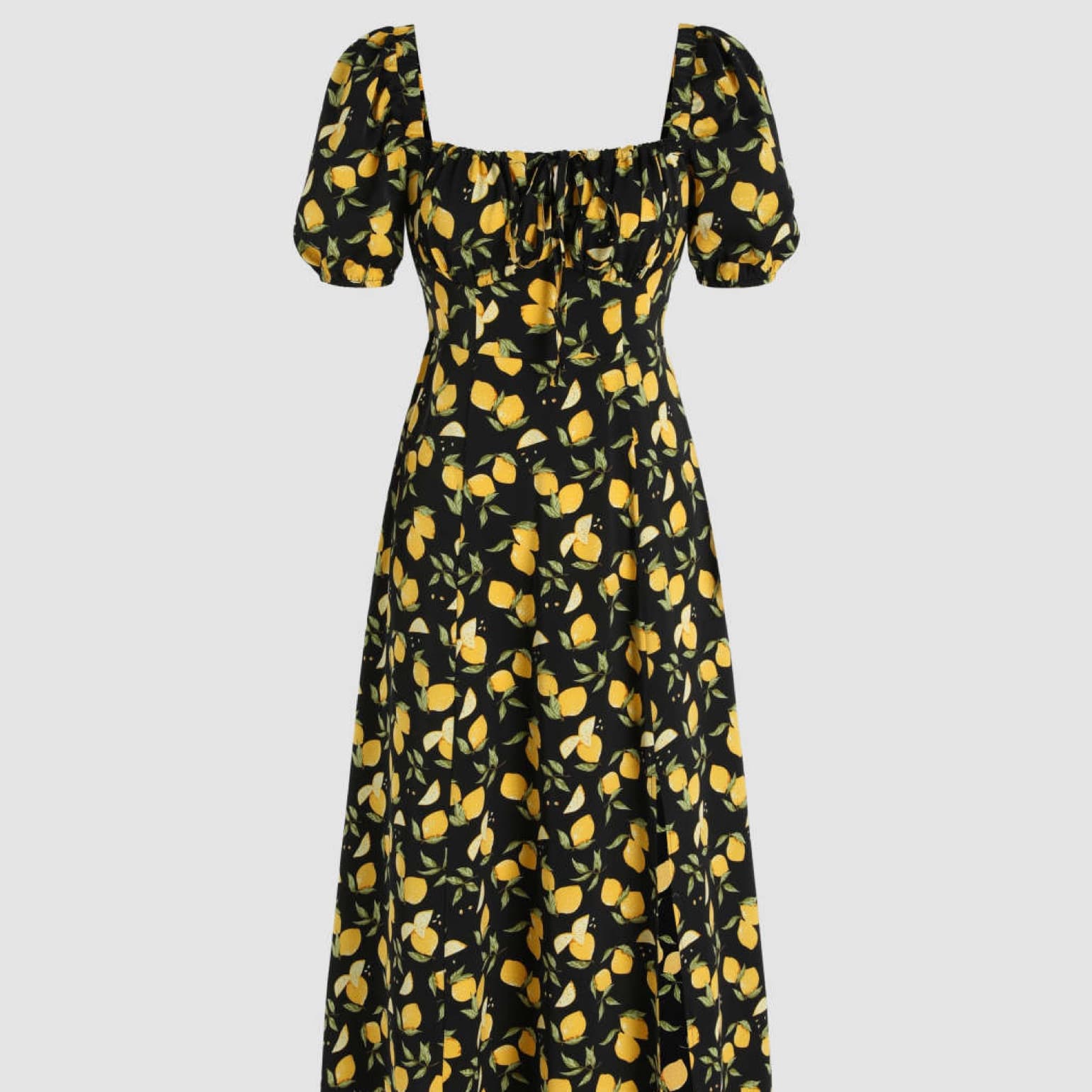 Cider Lemon Milkmaid Midi Dress XXS - Image 1