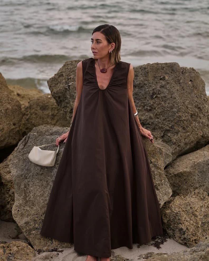 Diish Gabby Bitter Choc Brown Maxi - Image 2