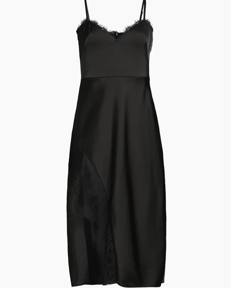 Liv Foster Satin Lace Midi Dress - Image 3