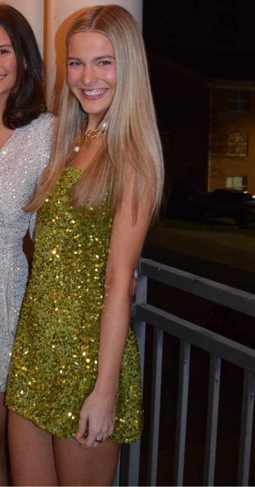 Green Sparkly Cocktail Dress - Image 2
