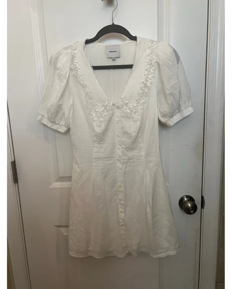 Reformation Natural Nonie Dress Mini - Image 4