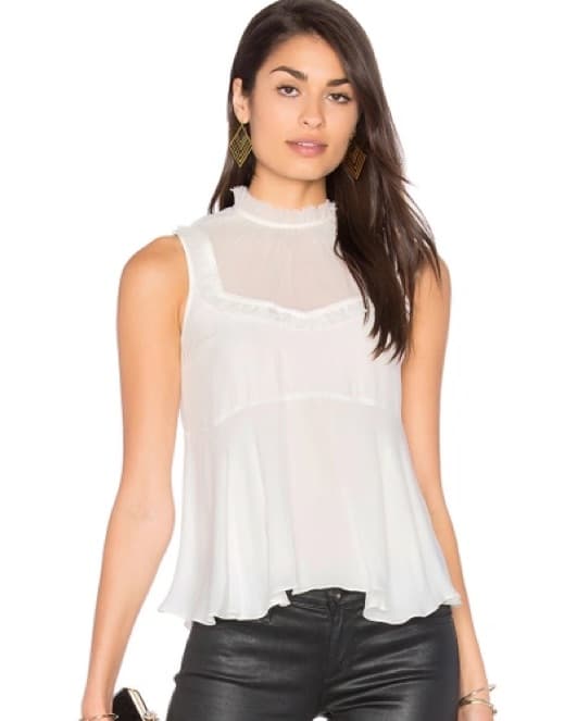 Cinq a Sept Macao ivory silk blouse Top  - Image 1