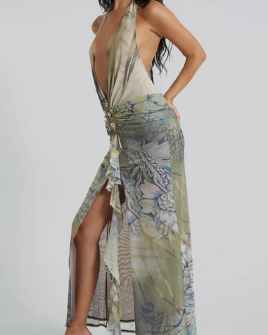 Jaded London Cindy Plunge Maxi - Image 2