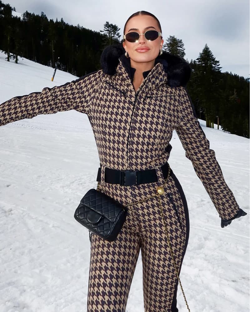GSOU Houndstooth Ski Jumpsuit - Image 2