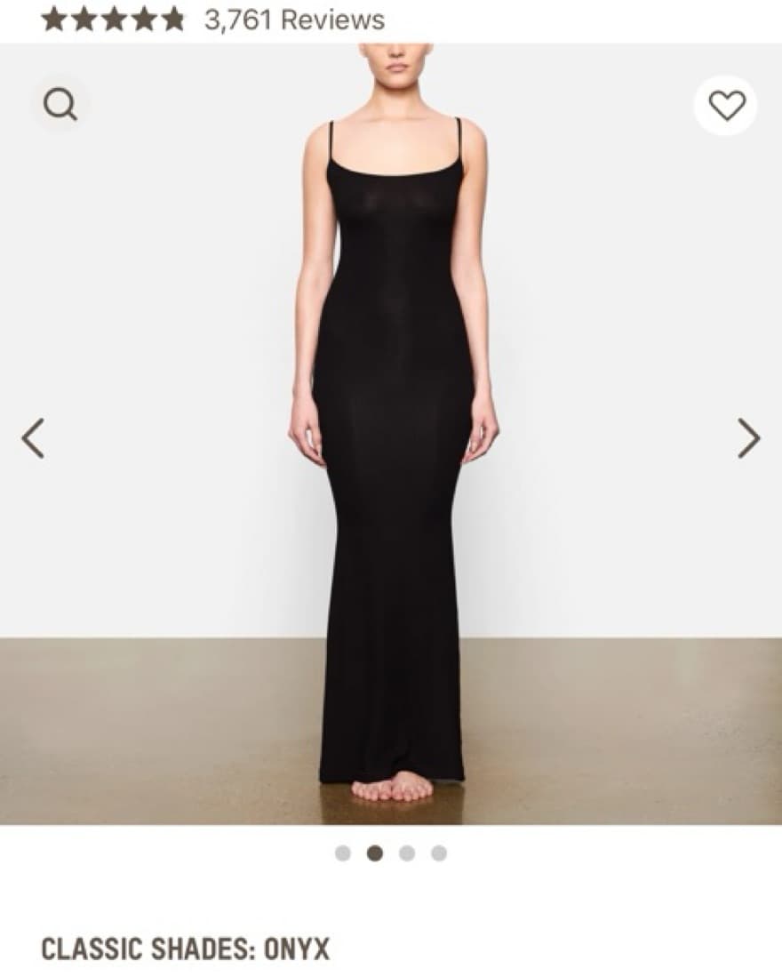 Skims Long Slip Dress - Image 1