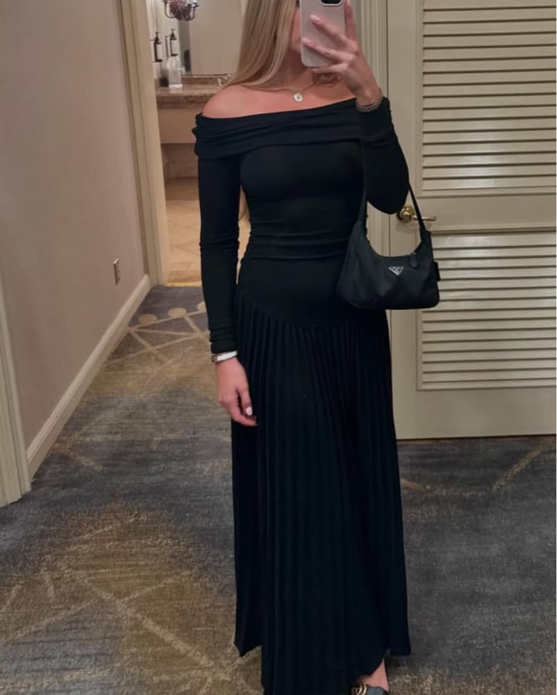 Field Of Dreams Off Shoulder Dress - Image 5