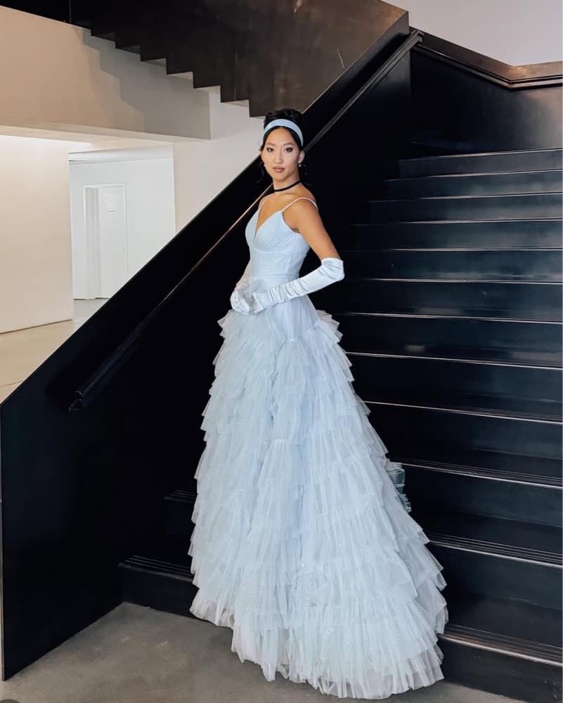 Sherri Hill Blue Gown  - Image 1