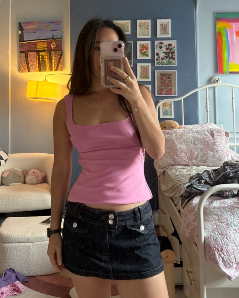 pink zara top - Image 1