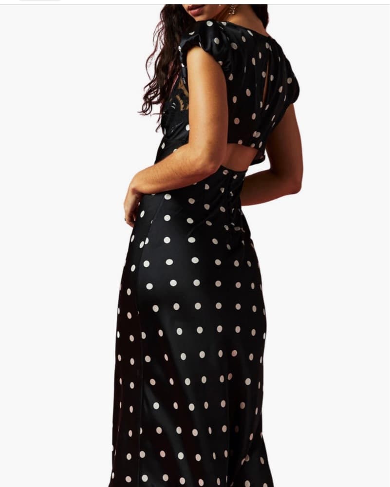 Free People Polka Dot Midi Dress - Image 2