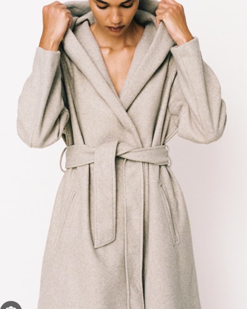 Soft Hooded Coat - Image 2