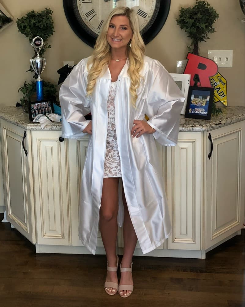 Jovani JVN White Lace Mini Dress  - Image 3