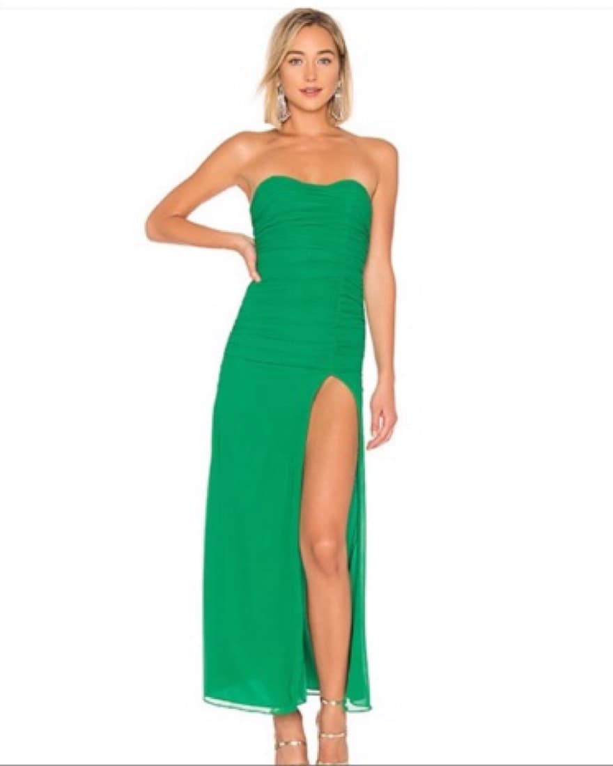 Majorelle Green Strapless Dress - Image 1