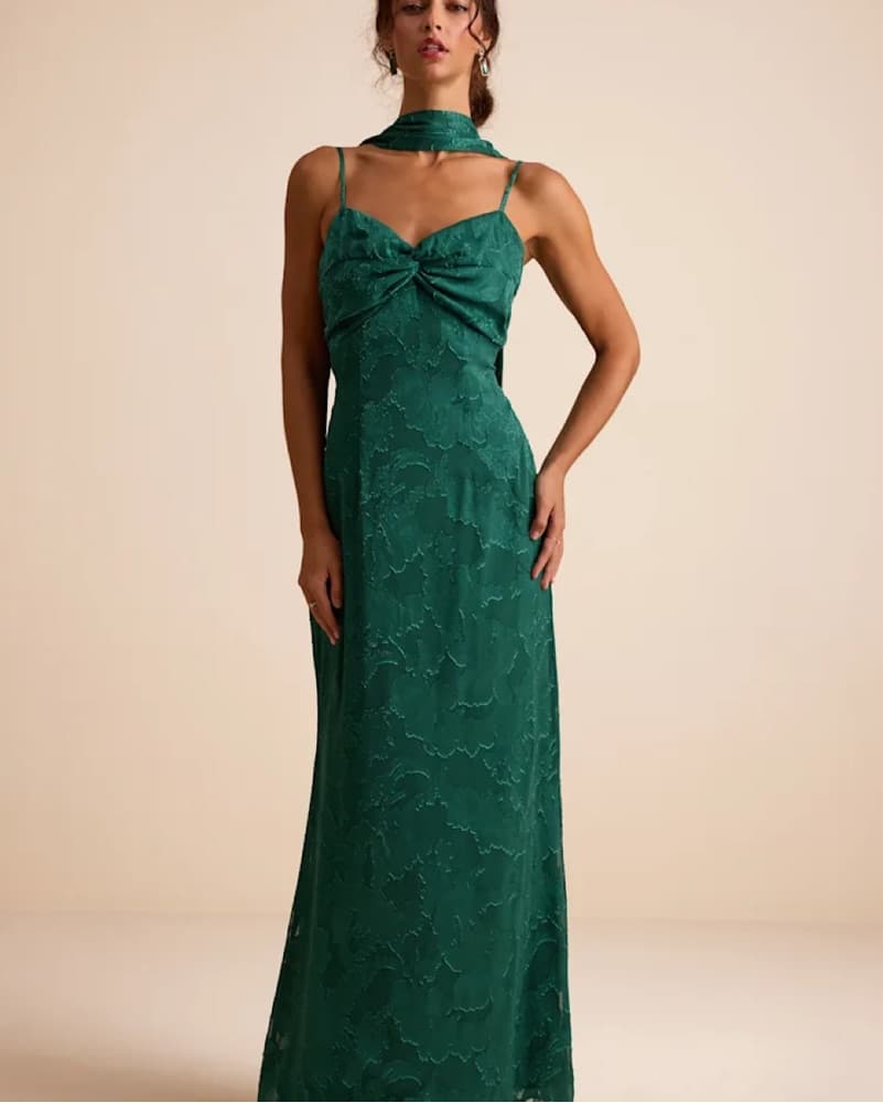 Green formal dress  - Image 1