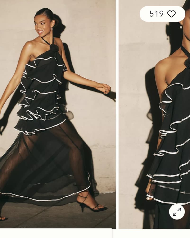 dress Ruffle Halter   - Image 2