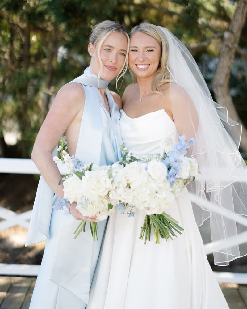 SAU LEE Pearl Gown In Baby Blue - Image 4