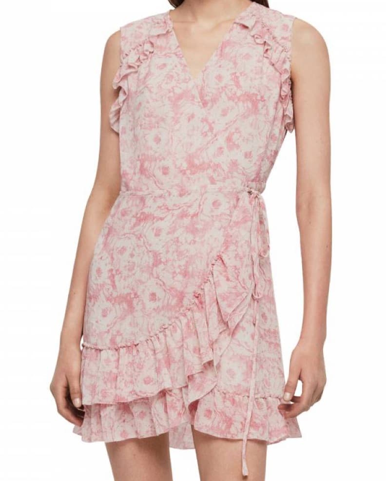 All Saints Priyaya Wrap Dress - Image 2