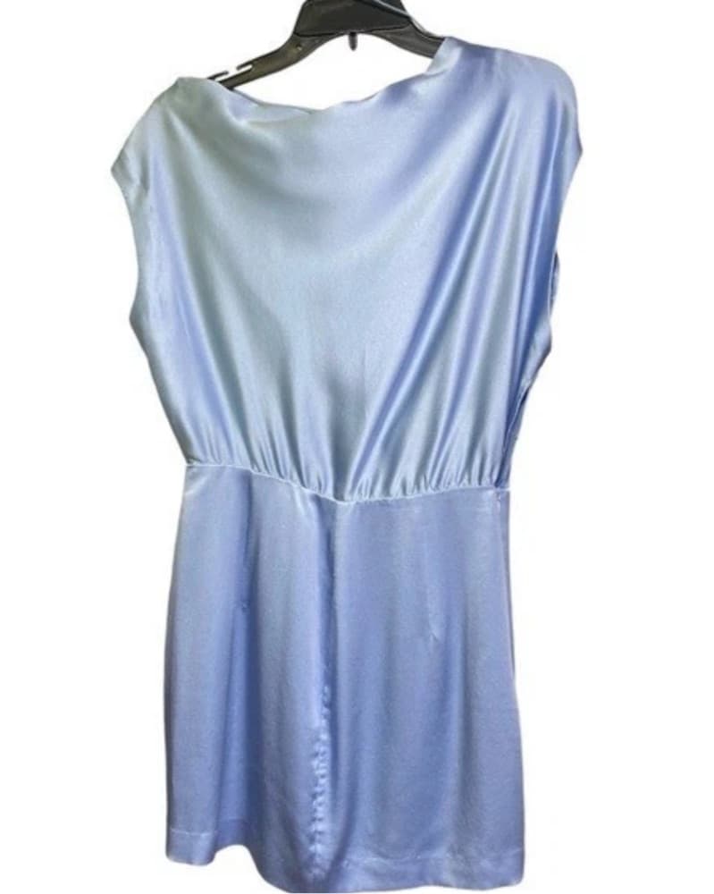 The Sei Silk Blue Mini Dress XS - Image 2