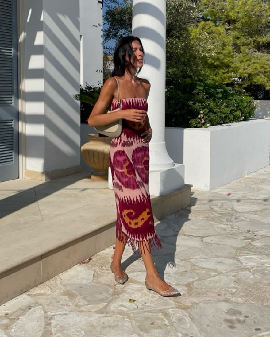 Ralph Lauren Beaded Fringe Midi Dress - Image 2