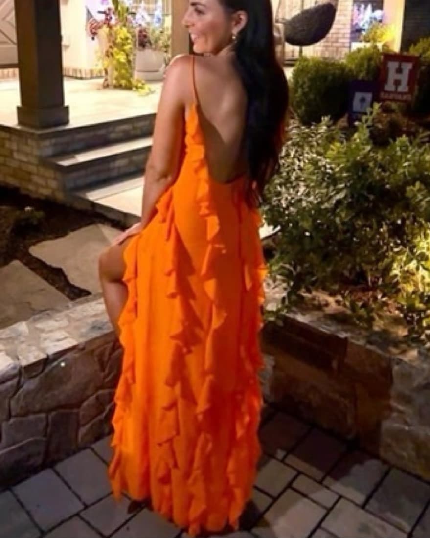 NBD Nehna Gown In Bright Orange  - Image 3