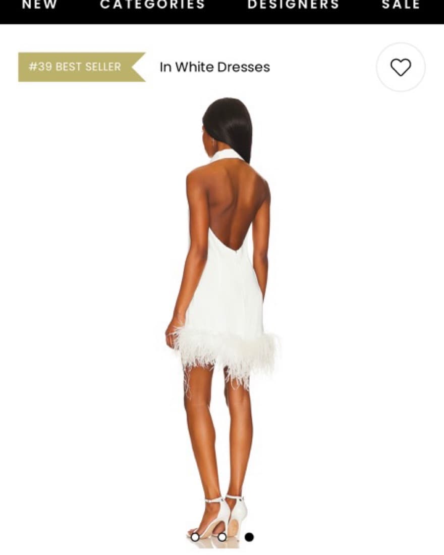 Revolve White Mini Dress - Image 2