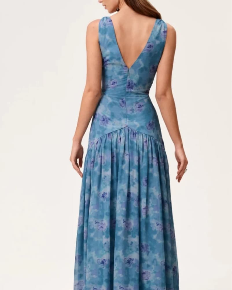 Adoore Blue Maxi Dress - Image 3
